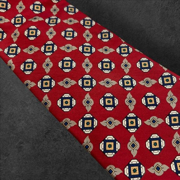Robert Talbott's Nordstoms Men's Geometric 100% Silk Professional Tie - Picture 2 of 3